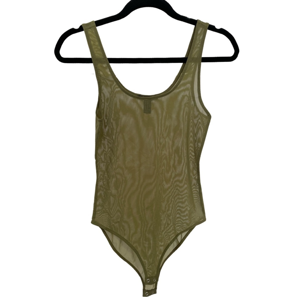 Olive Mesh Bodysuit